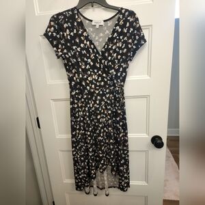 Gilli Black Floral Women's Dress